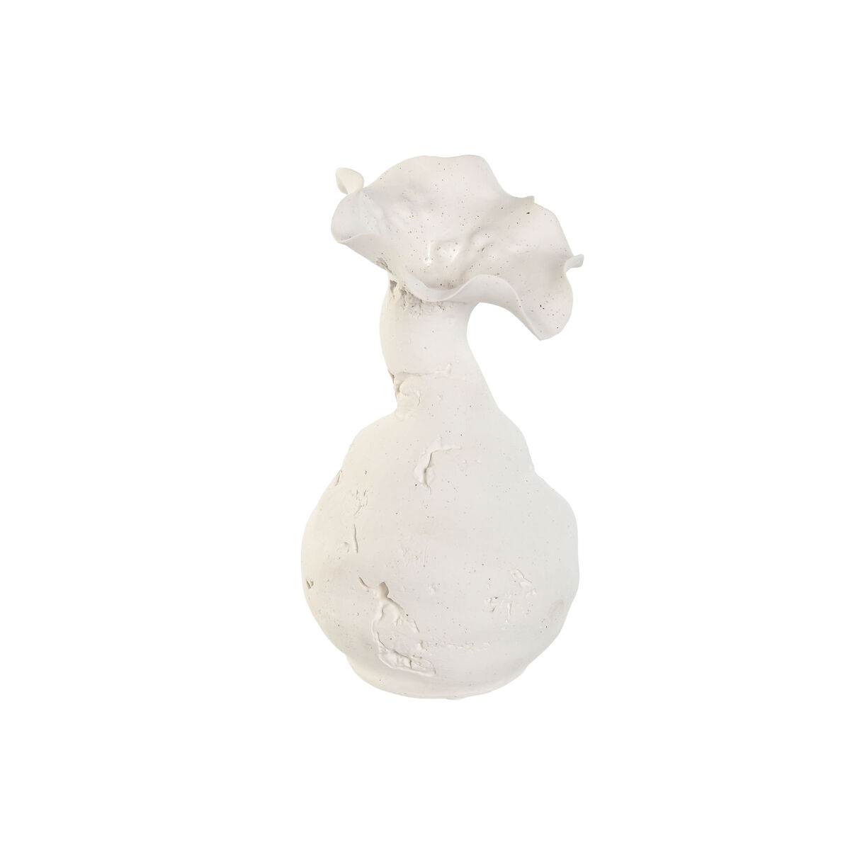 Vaso Home Esprit Bianco Ceramica Stile Artigianale 13 X 13 X 24 cm