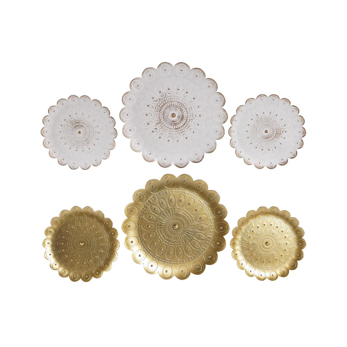 Statua Decorativa Dkd Home Decor (2 Unità) Moderno (35 X 2 X 35 Cm)