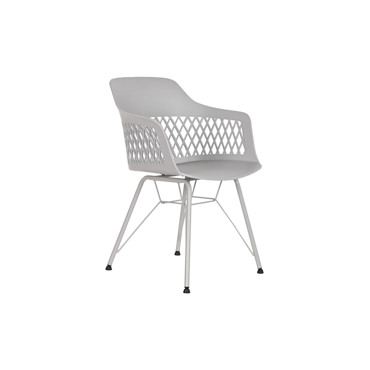 Sedia Da Sala Da Pranzo Dkd Home Decor Grigio Chiaro 57 X 57 X 80,5 cm