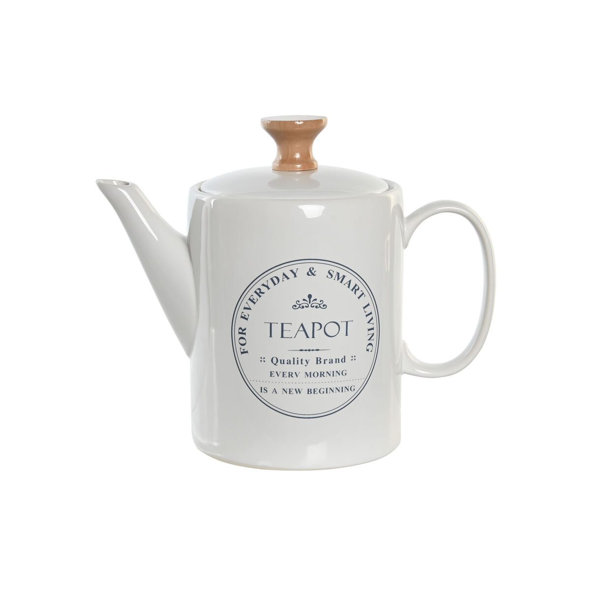 Teiera Dkd Home Decor Bianco Gres 1 L