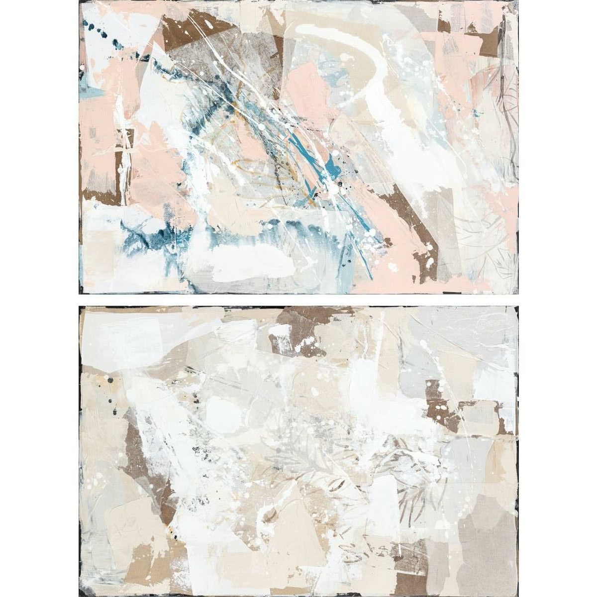 Tela Dkd Home Decor Astratto Città 100 X 4 X 150 Cm 150 X 3,8 X 100 Cm (2 Unità)