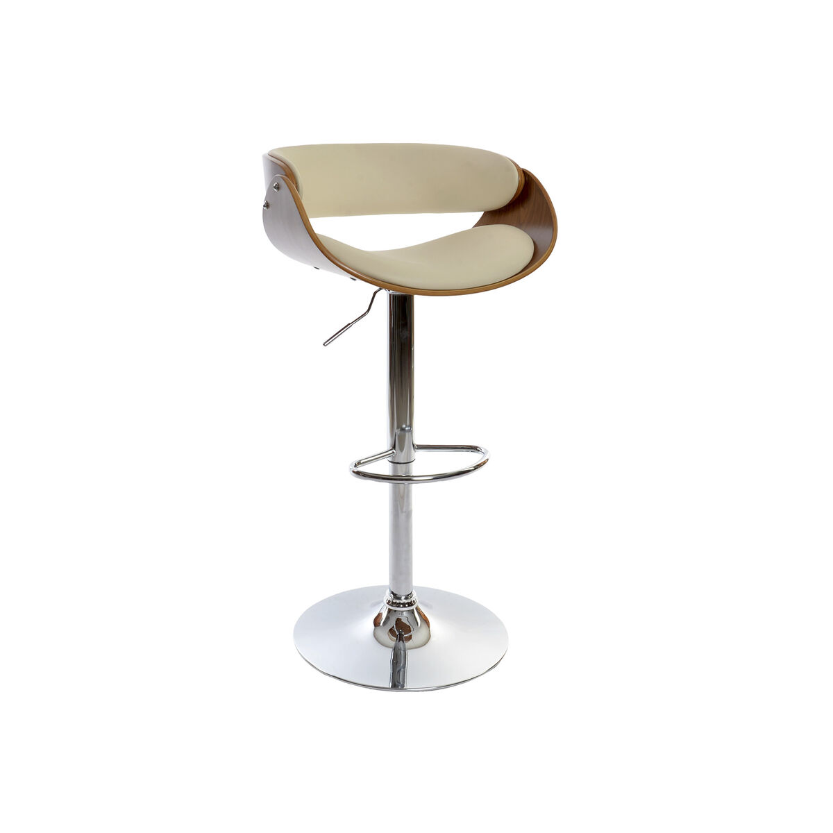 Sgabello Dkd Home Decor Marrone Crema Legno Di Noce 54 X 53 X 101,5 cm
