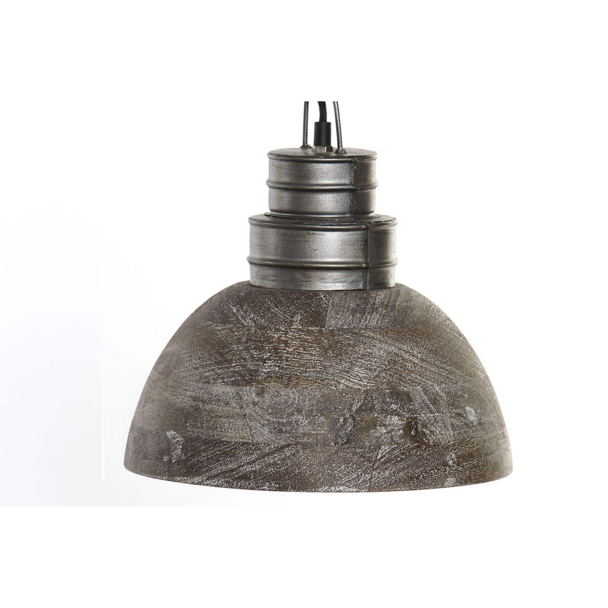 Lampadario Home Esprit Metallo Legno Di Mango 25 W 29 X 29 X 28 cm