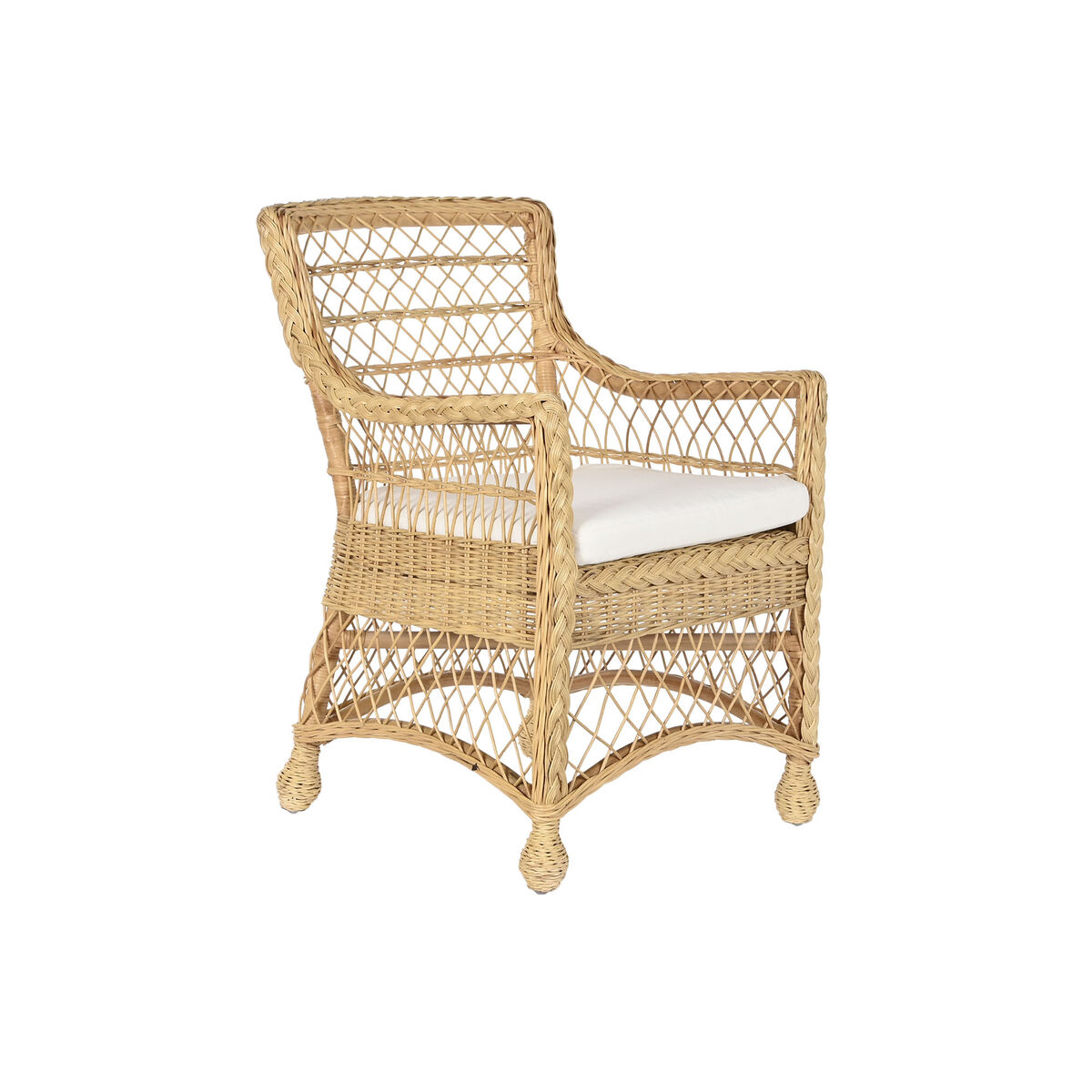 Poltrona Dkd Home Decor Bianco Naturale 56 X 63 X 86 cm