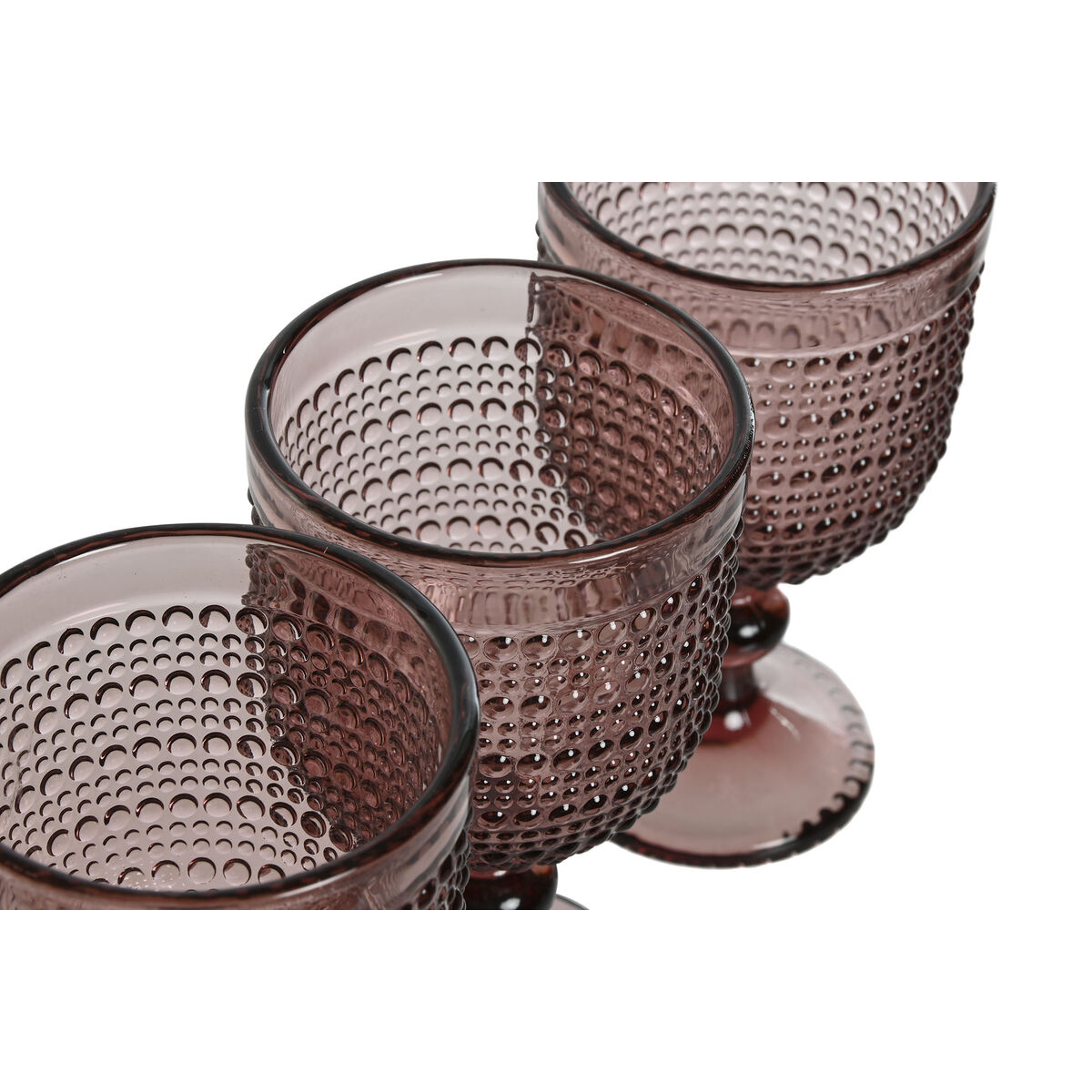 Set Di Bicchieri Home Esprit Rosa Cristallo 240 Ml (6 Unità) - Image 3