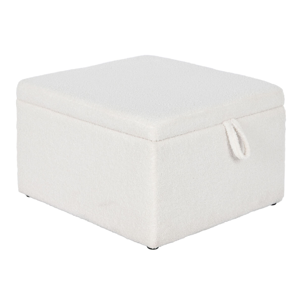 Panca Home Esprit Bianco Poliestere Legno Mdf 60 X 60 X 36 cm