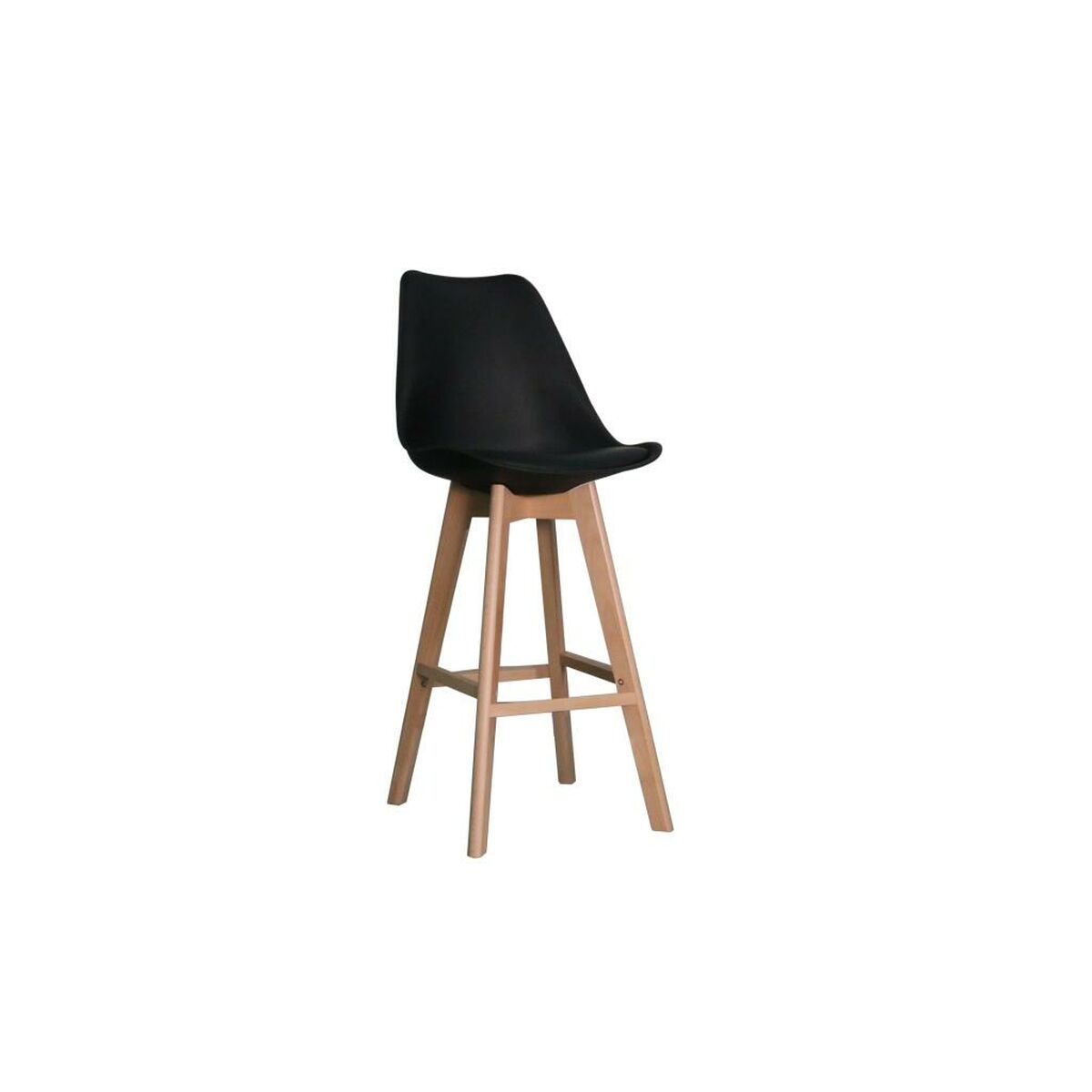 Sgabello Dkd Home Decor 57,5 X 50,5 X 109 Cm Nero Faggio
