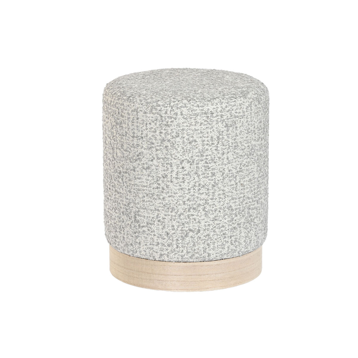 Poggiapiedi Dkd Home Decor 32 X 32 X 38 Cm Scandi Grigio Chiaro