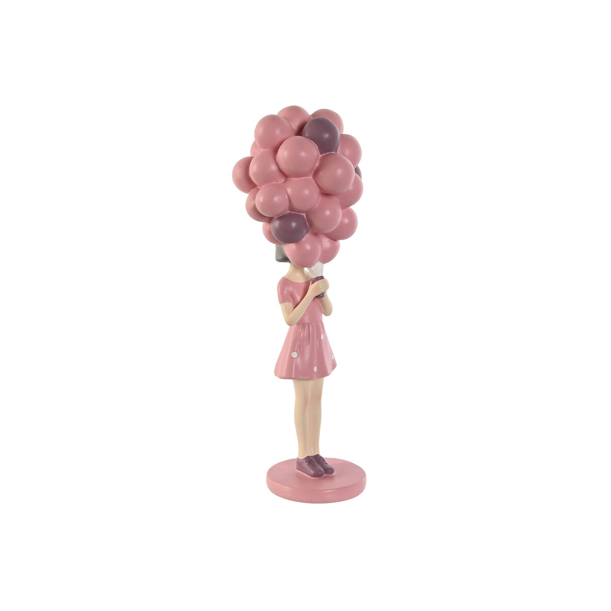 Statua Decorativa Home Esprit Rosa Malva Chica 11 X 11,7 X 32 cm