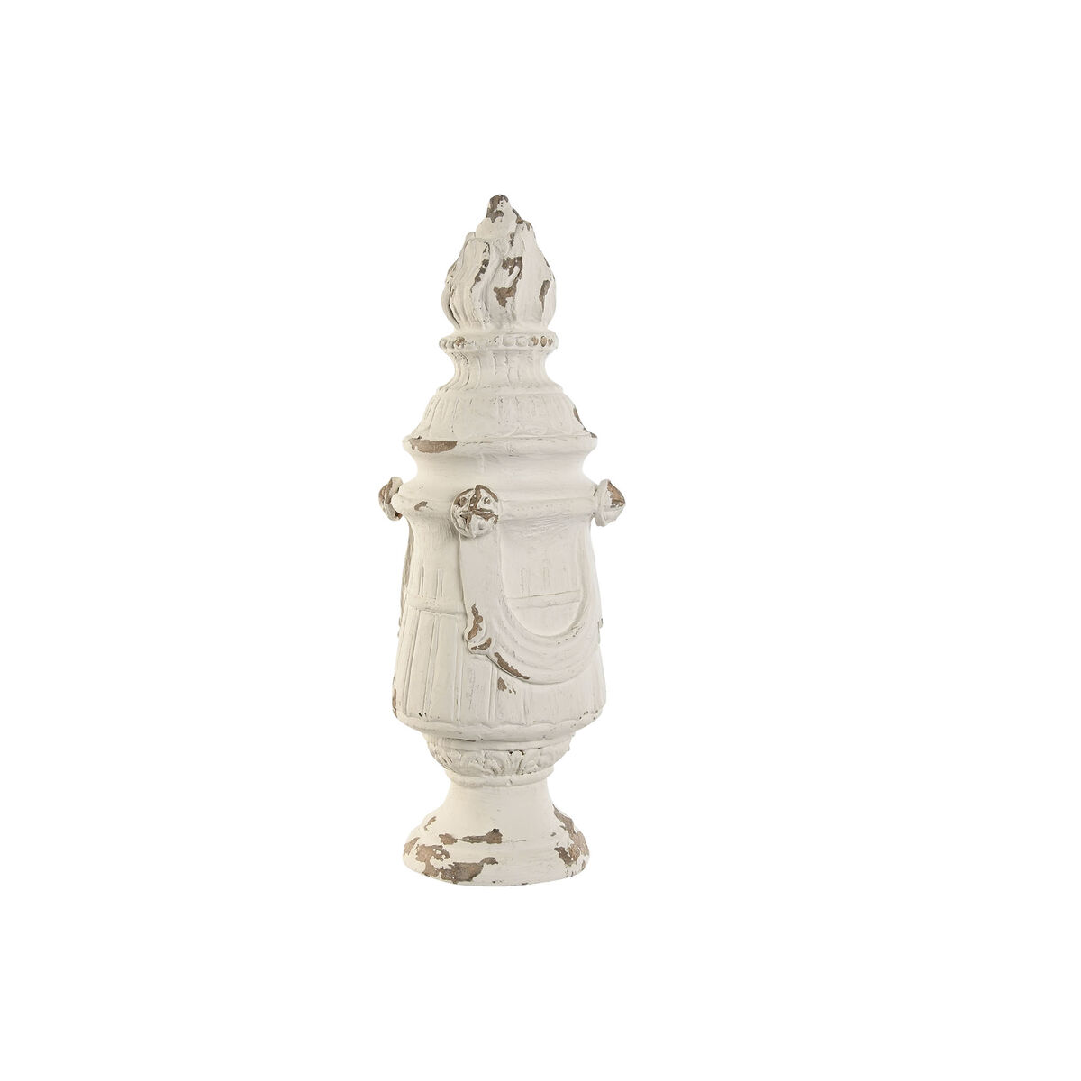 Statua Decorativa Home Esprit Bianco Decapaggio 24 X 24 X 60 cm