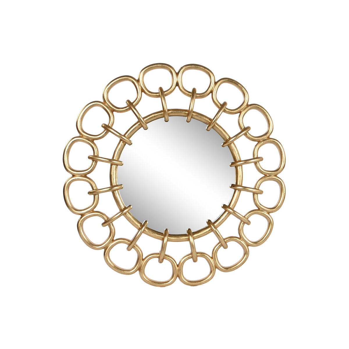 Specchio Da Parete Home Esprit Dorato 95 X 5 X 95 cm