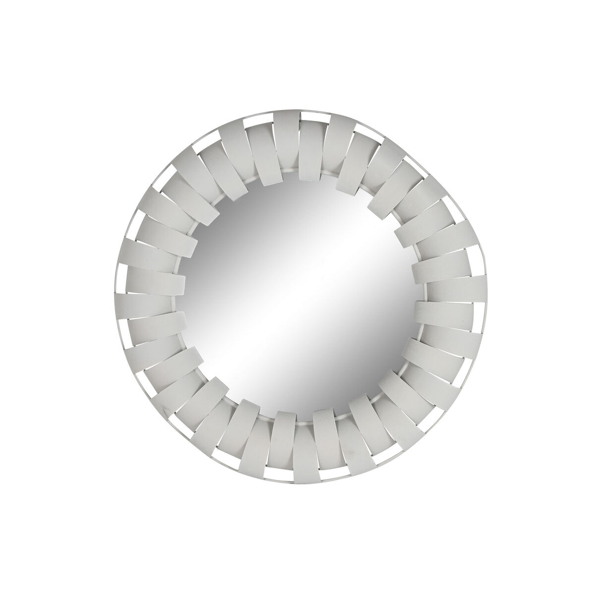 Specchio Da Parete Home Esprit Bianco Beige Moderno 87 X 7,5 X 87 cm