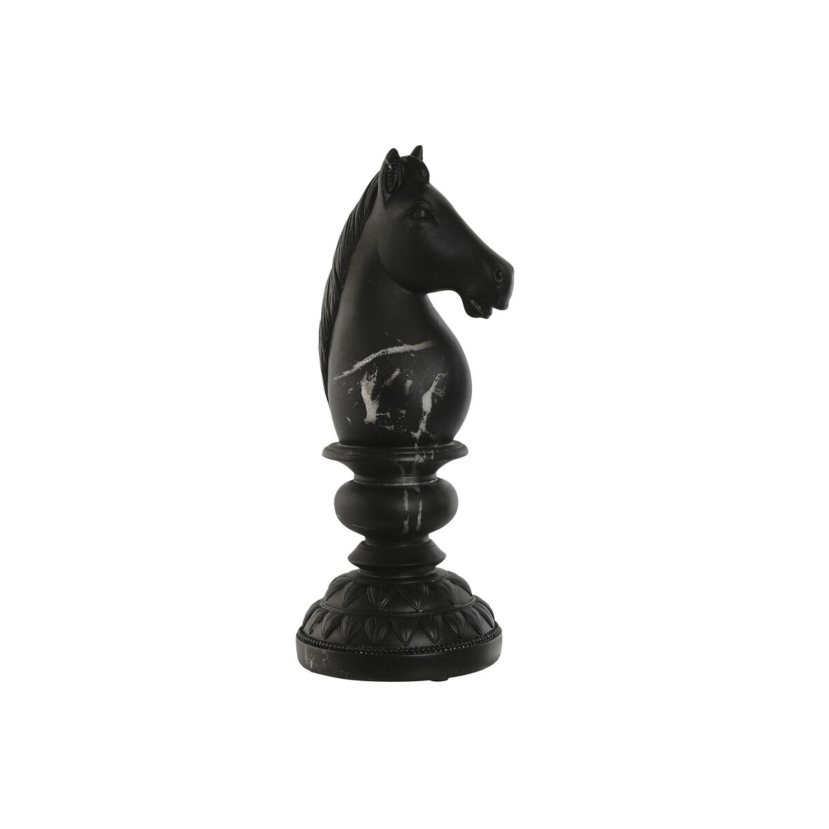 Statua Decorativa Home Esprit Nero Cavallo 13 X 13 X 33 cm