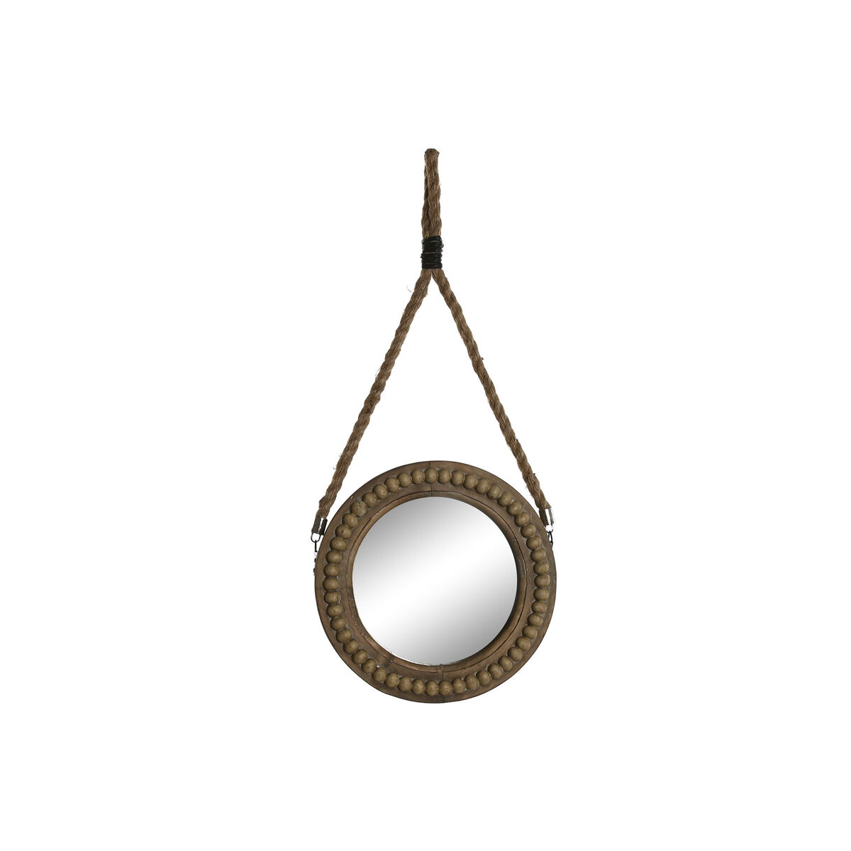 Specchio Da Parete Home Esprit Marrone Coloniale Palle 28 X 4 X 61 cm