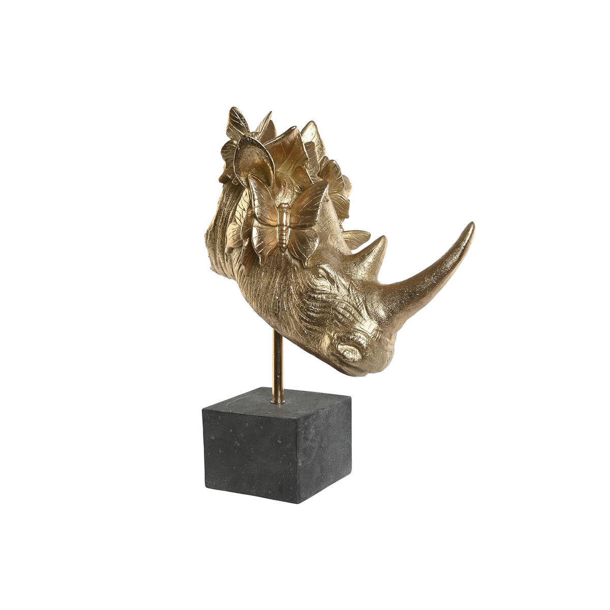 Statua Decorativa Home Esprit Nero Dorato 33 X 24 X 43,5 cm
