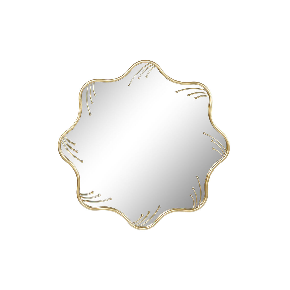 Specchio Da Parete Home Esprit Dorato 73 X 2 X 73 cm