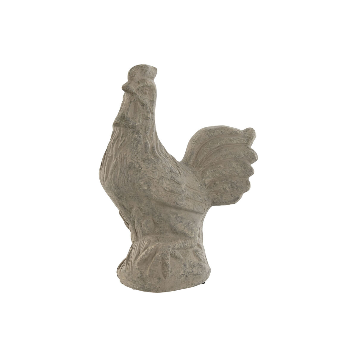Statua Decorativa Home Esprit Grigio Gallina Finitura Invecchiata 25 X 16 X 32 cm