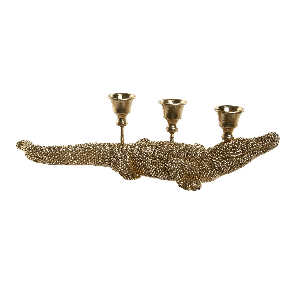 Statua Decorativa Home Esprit Dorato Candelabro 42,5 X 12,5 X 11,5 cm