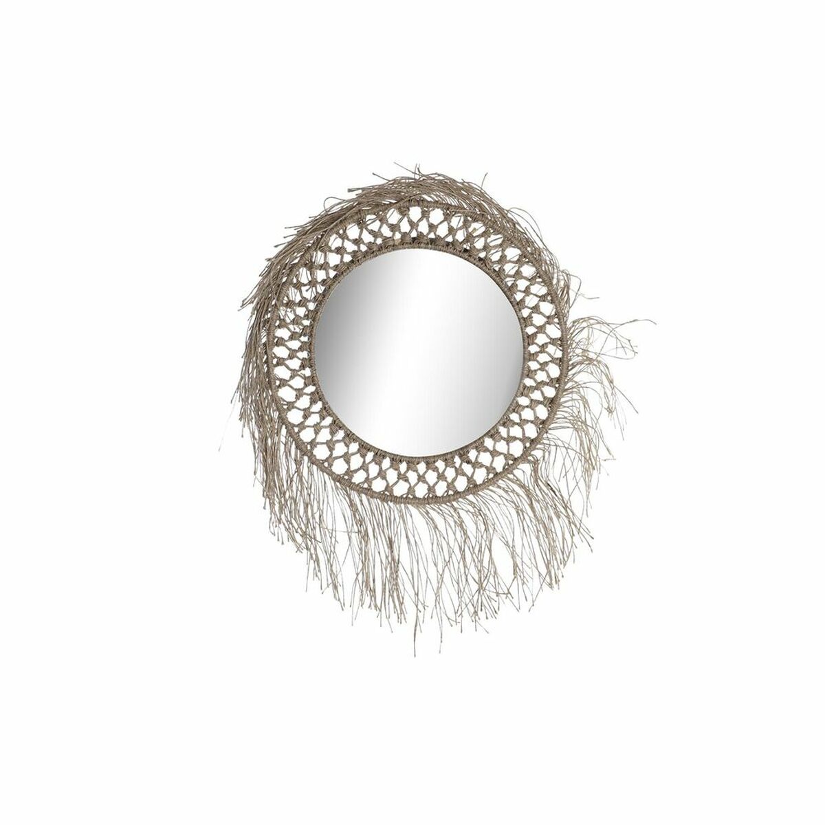Specchio Da Parete Dkd Home Decor Naturale Bali 60 X 4 X 60 cm