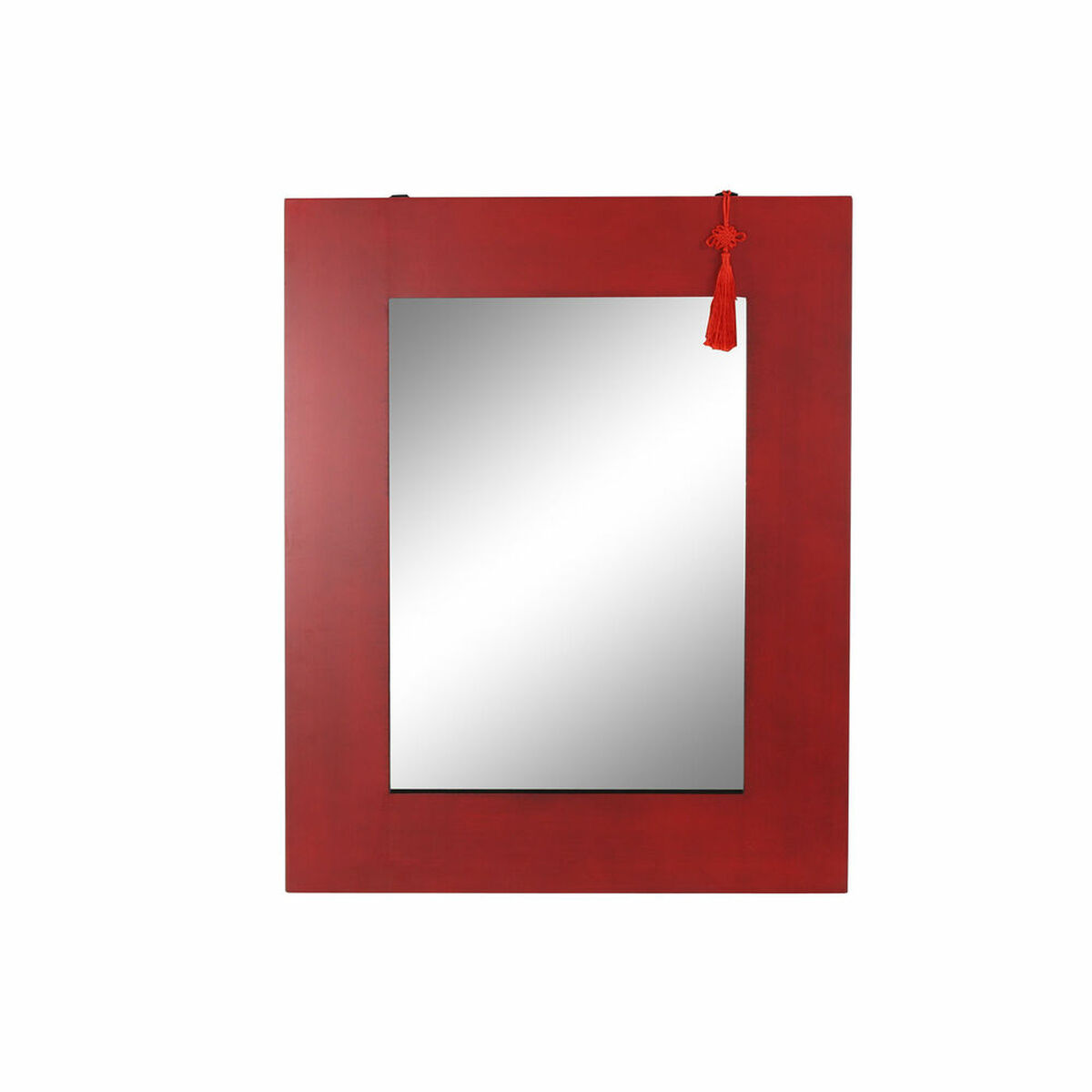 Specchio Da Parete Dkd Home Decor Nero Rosso Orientale 70 X 2 X 90 cm