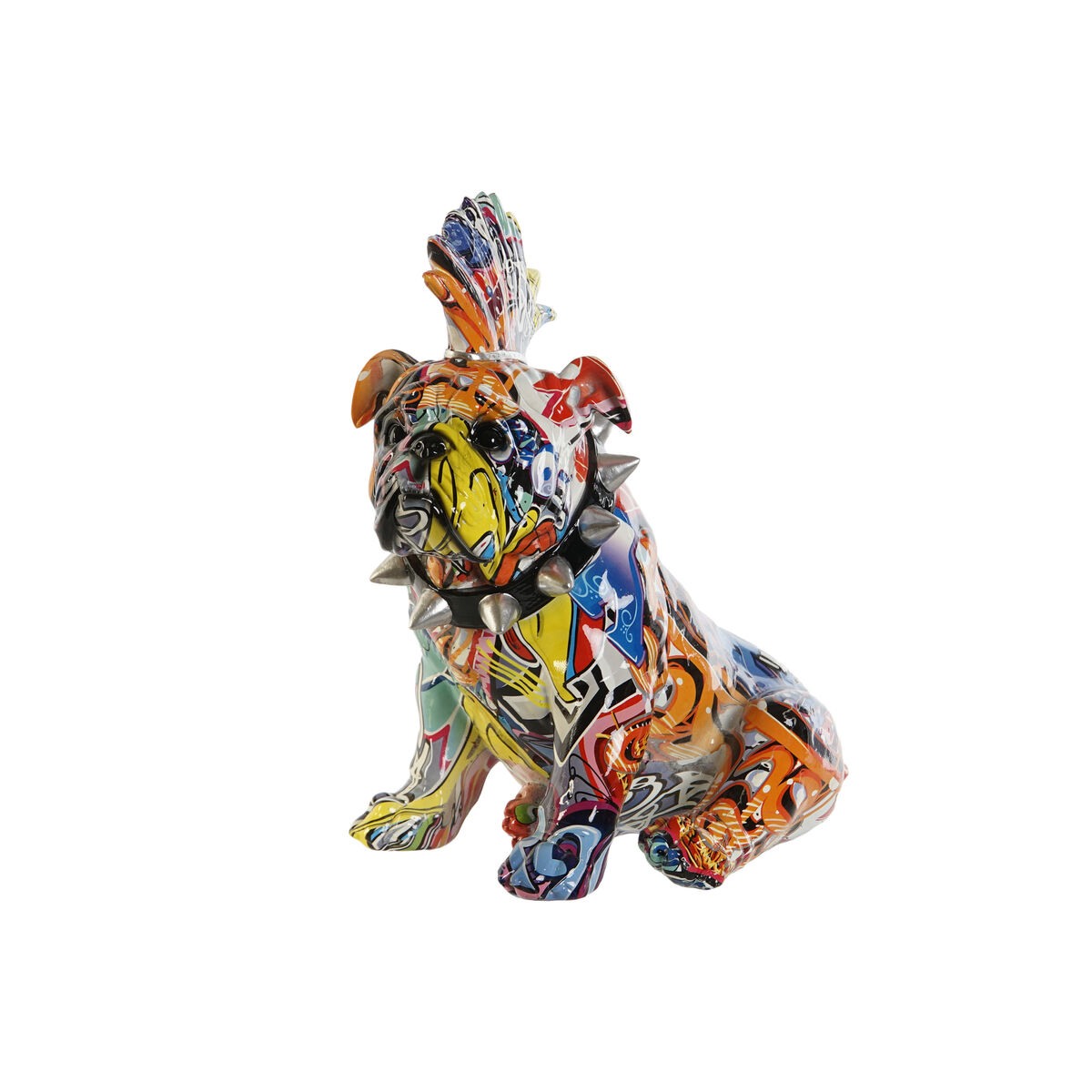 Statua Decorativa Home Esprit Multicolore Cane 17 X 25 X 27 cm