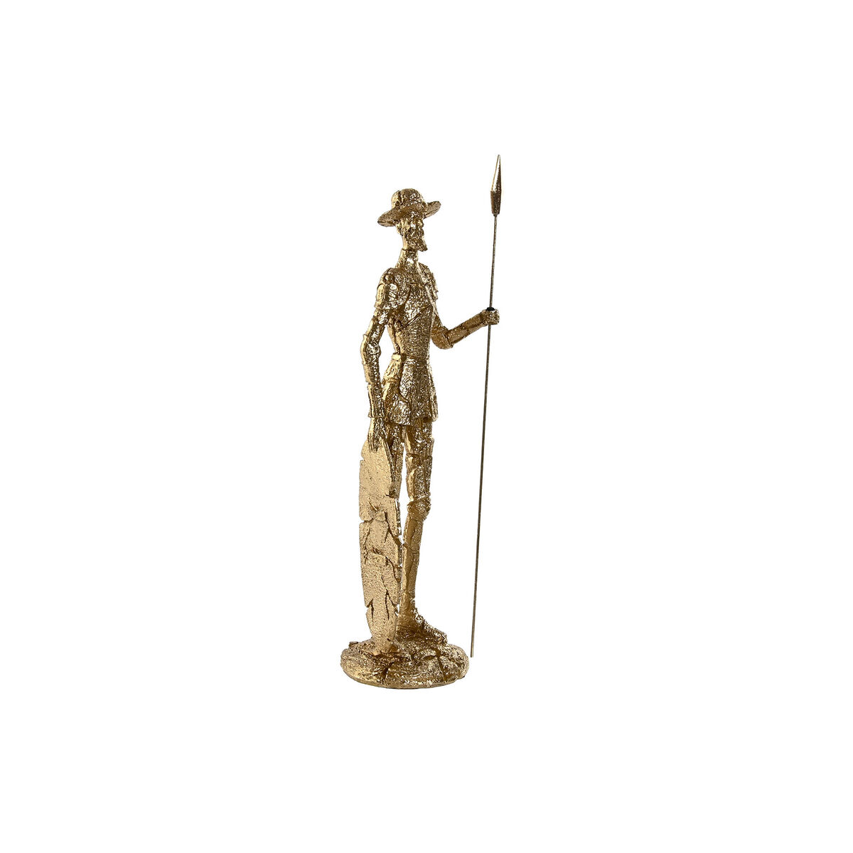 Statua Decorativa Home Esprit Dorato Resina 10 X 10 X 37 cm