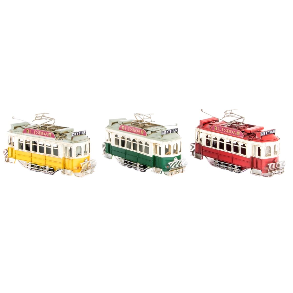 Statua Decorativa Dkd Home Decor Treno Vintage 27 X 8,5 X 15,5 Cm (3 Unità)