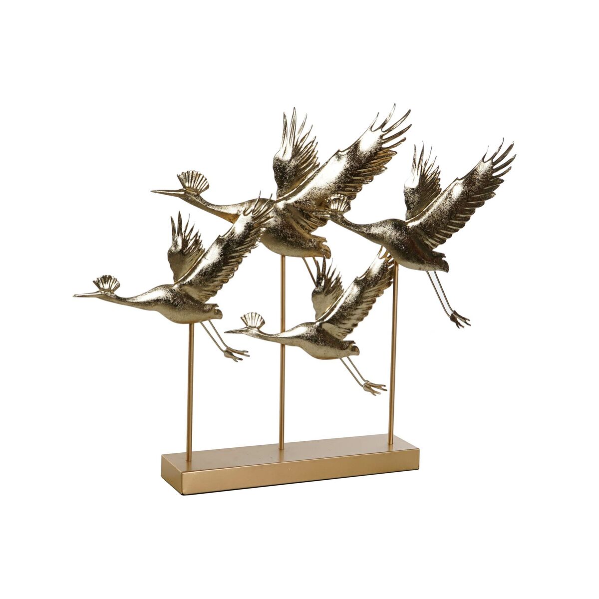 Statua Decorativa Dkd Home Decor 64 X 9 X 51 Cm Dorato Uccello