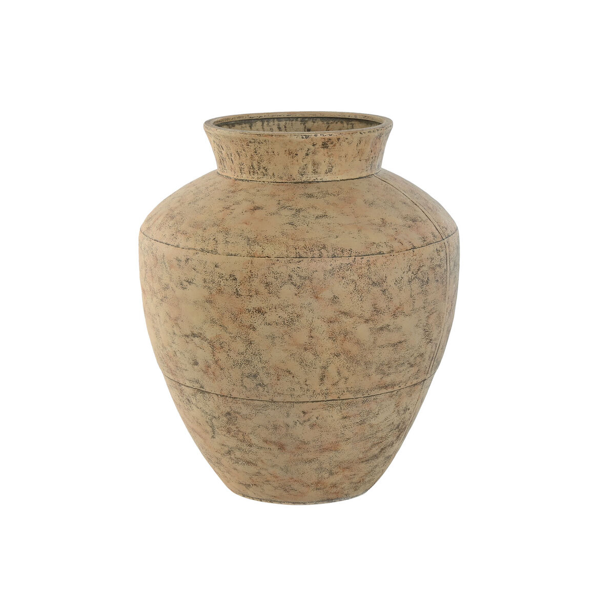 Vaso Home Esprit Beige Metallo 33 X 33 X 37 cm