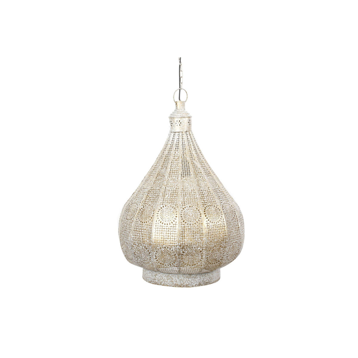 Lampadario Home Esprit Bianco Dorato Metallo 40 W 40 X 40 X 55 cm