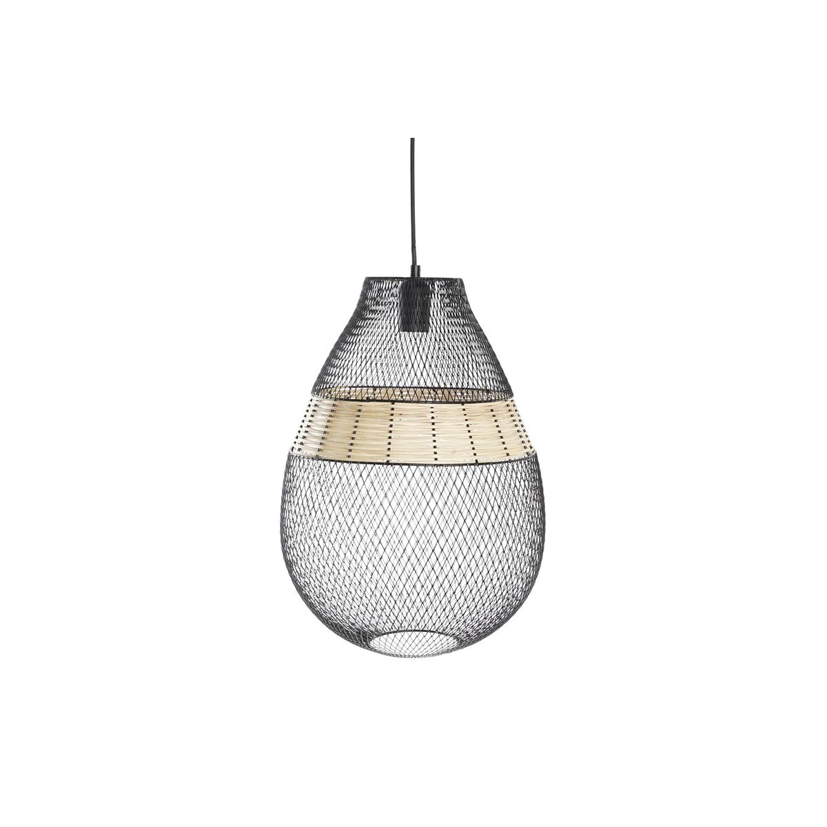 Lampadario Dkd Home Decor Nero Metallo Marrone 50 W 32 X 32 X 43 cm