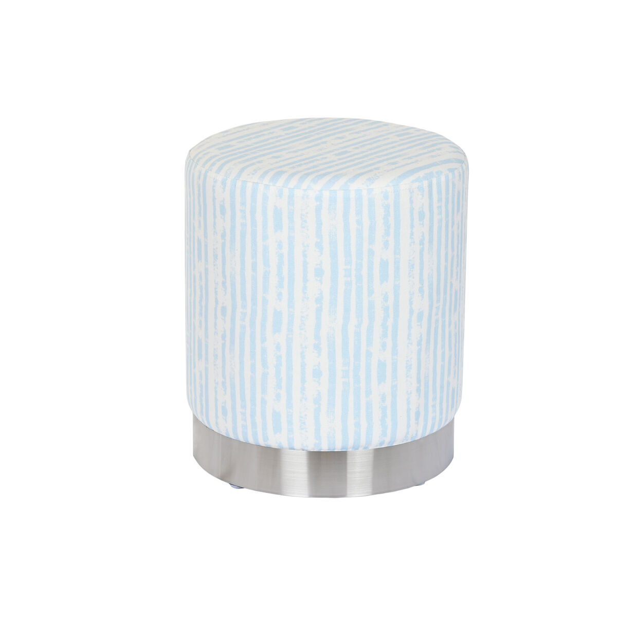 Poggiapiedi Dkd Home Decor Azzurro Bianco Metallo Righe Mediterraneo 34 X 34 X 40 cm