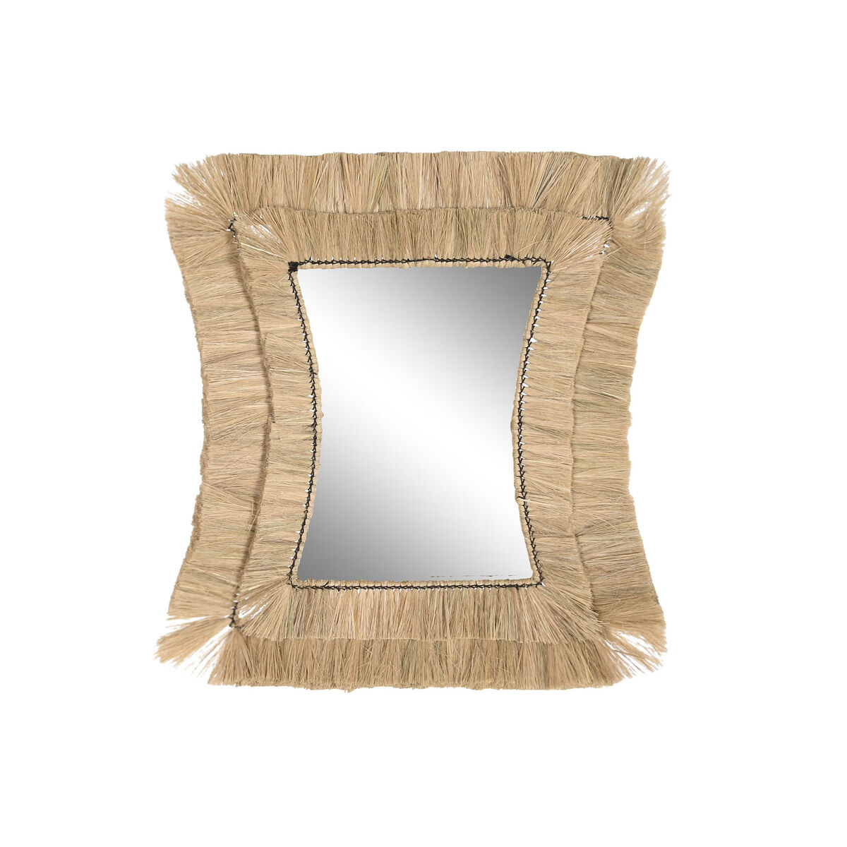 Specchio Da Parete Dkd Home Decor 62 X 4 X 70 Cm Cristallo Bali Iuta