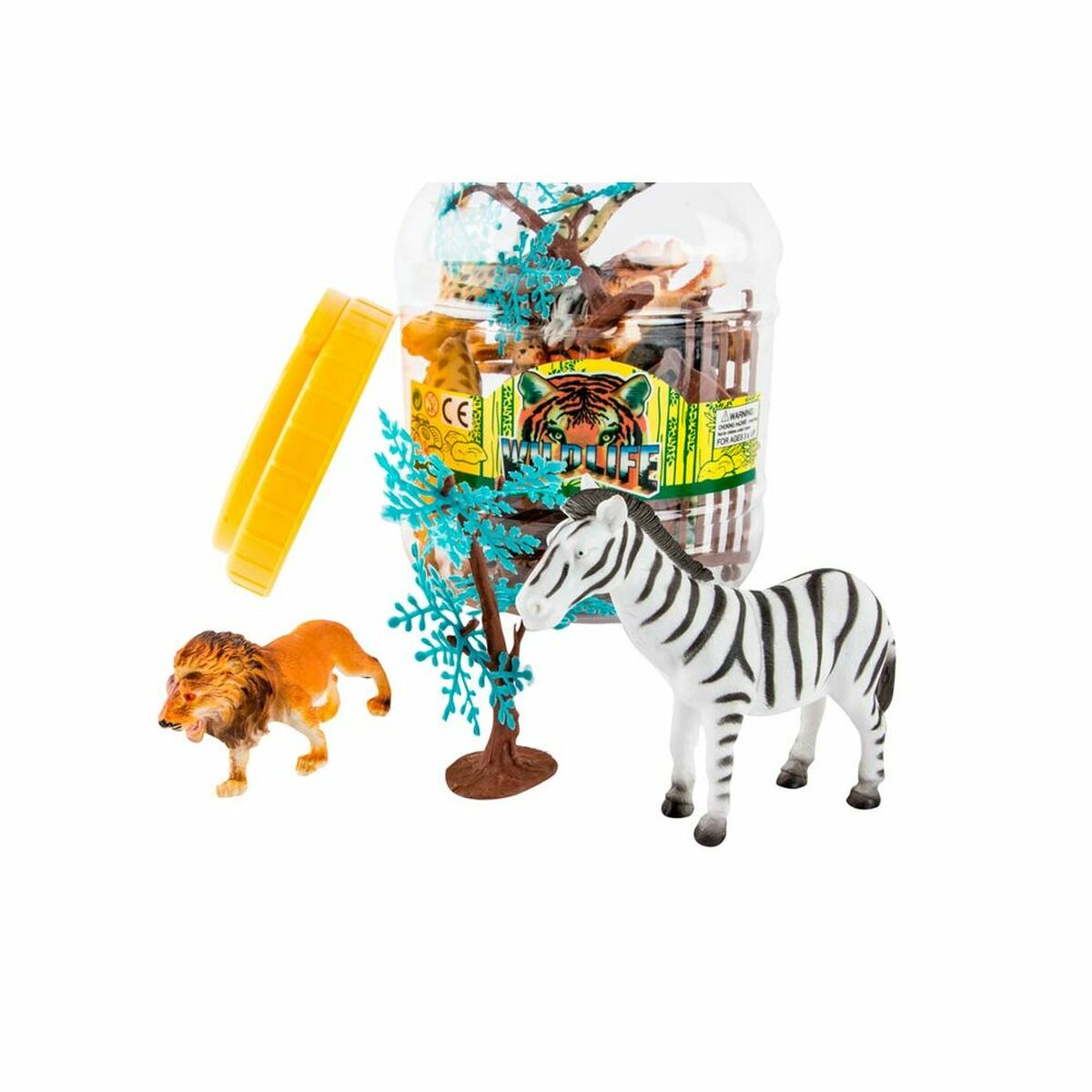 Figure Di Animali Dkd Home Decor Pvc Alluminio (2 Unità)