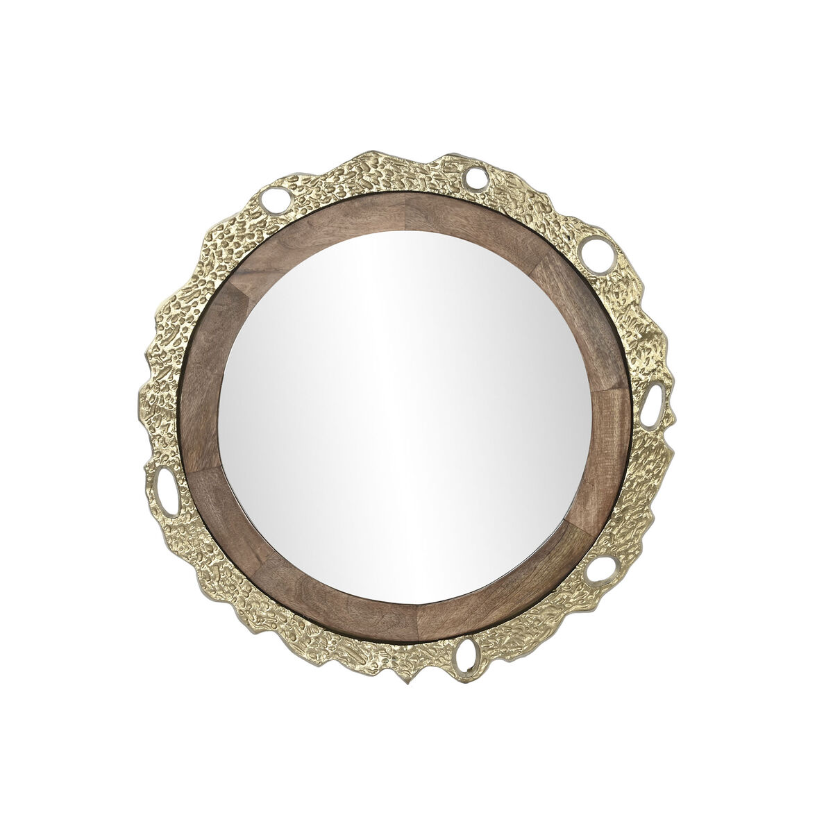 Specchio Da Parete Dkd Home Decor Marrone Dorato 78,5 X 2,5 X 78,5 cm
