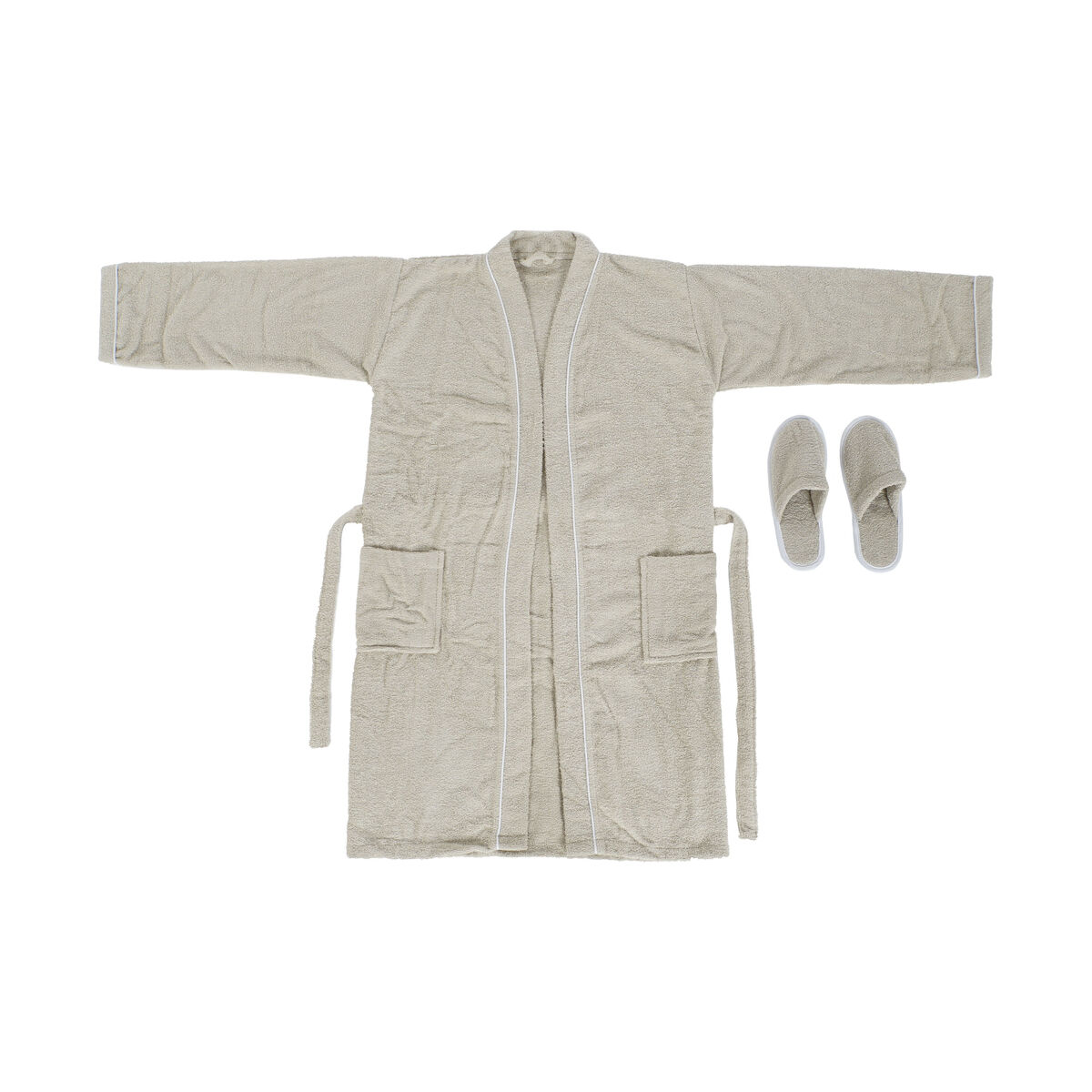 Accappatoio Home Esprit Beige Donna 400 G /m²