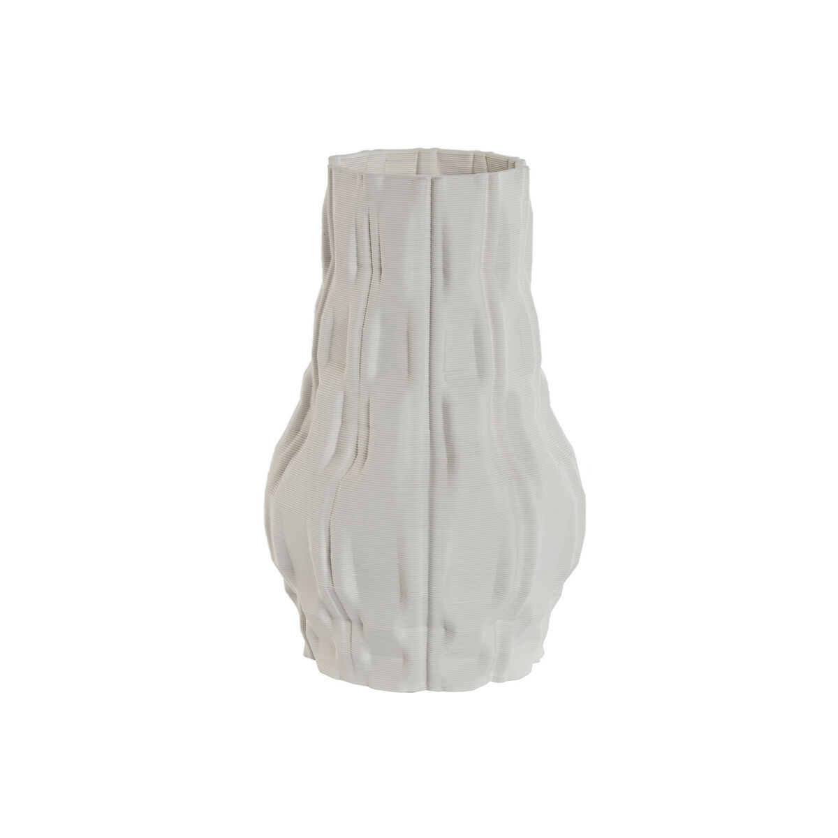 Vaso Home Esprit Bianco Gres Moderno 14,5 X 14,5 X 24 cm