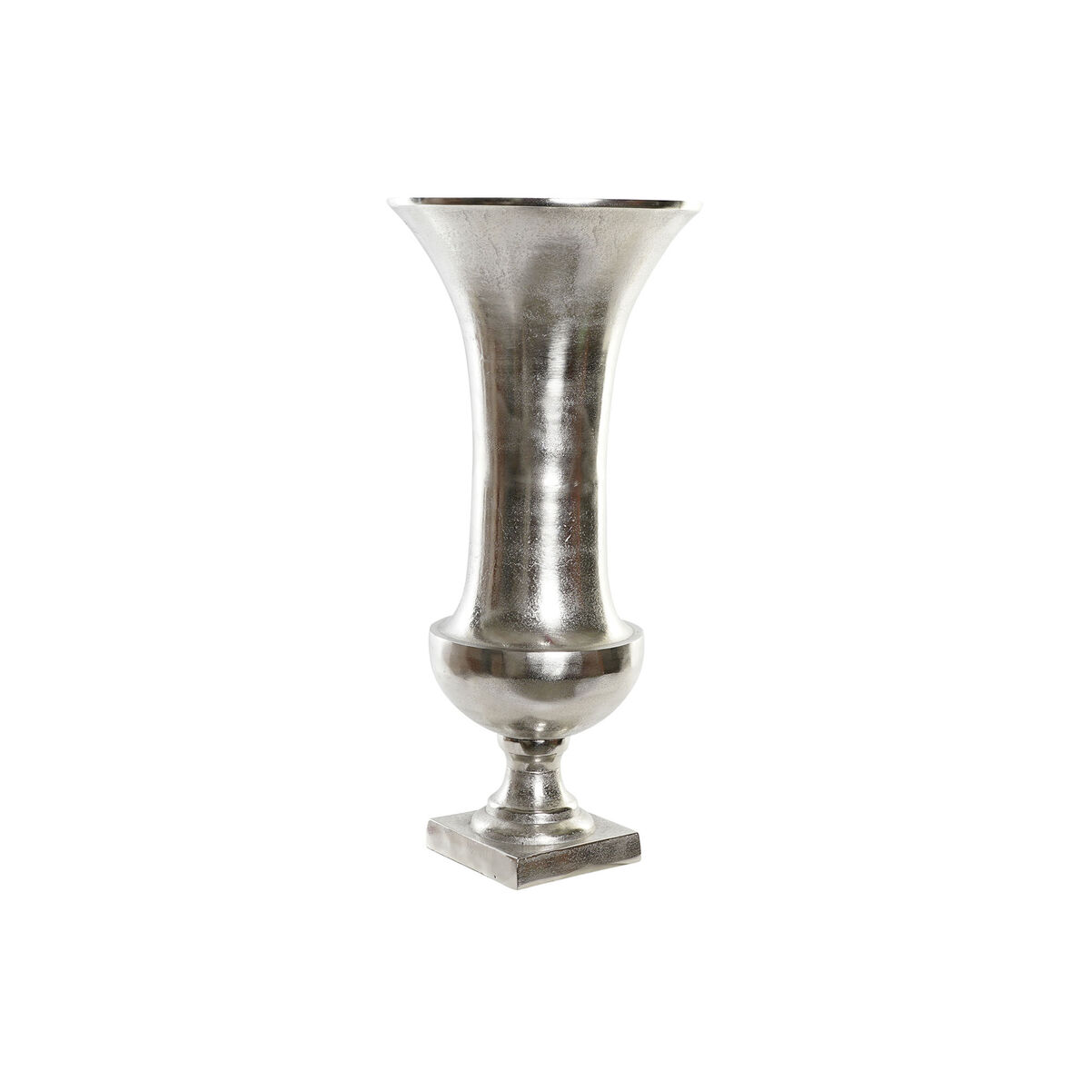 Vaso Home Esprit Argentato Alluminio Moderno Calice 28,5 X 28,5 X 61,5 cm