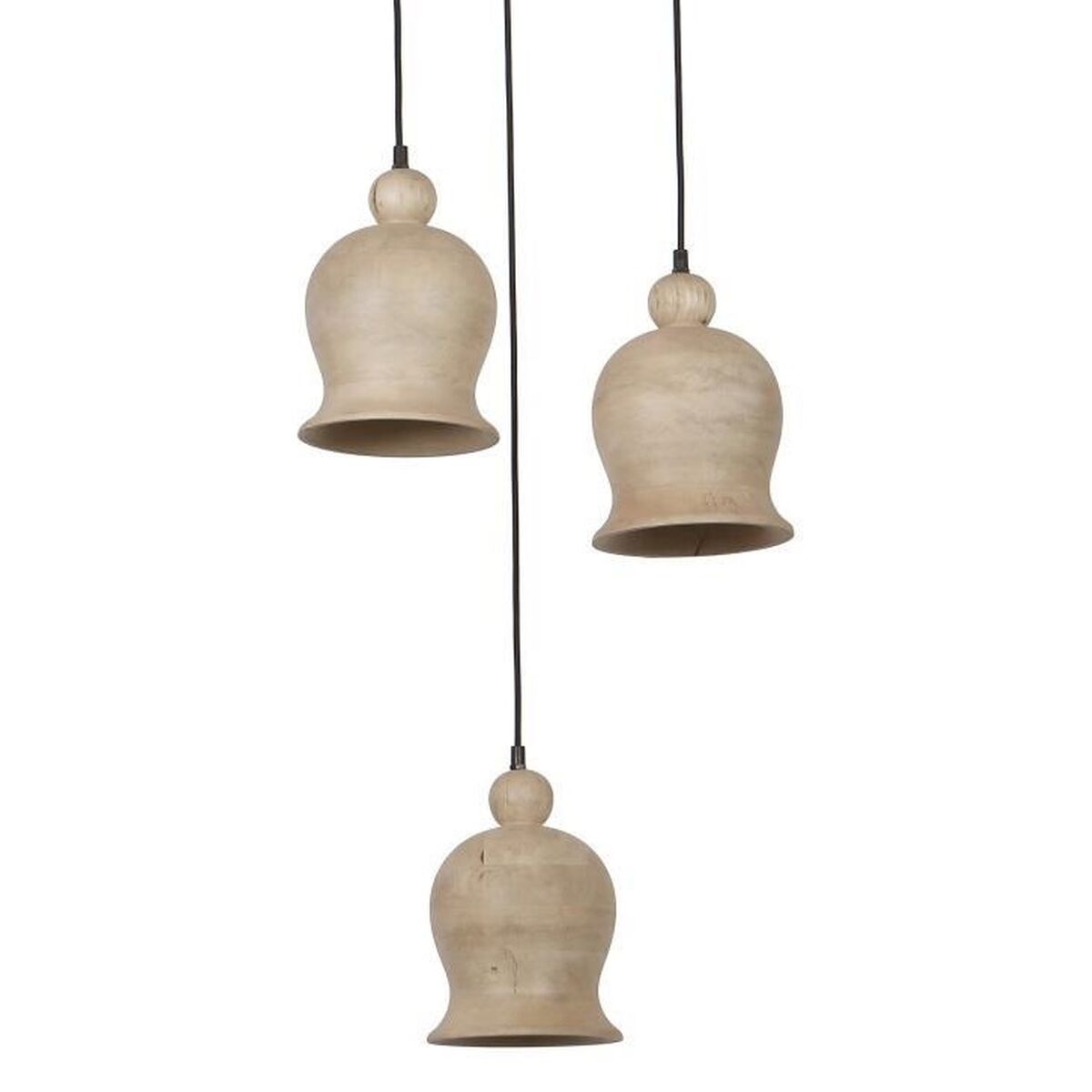 Lampadario Home Esprit Legno Di Mango 38 X 38 X 32 cm