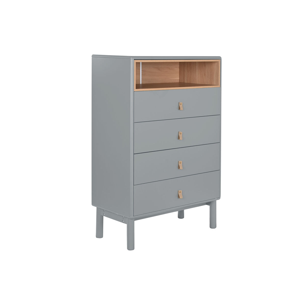Cassettiera Home Esprit Azzurro Grigio Polipropilene Legno Mdf 80 X 40 X 117 cm