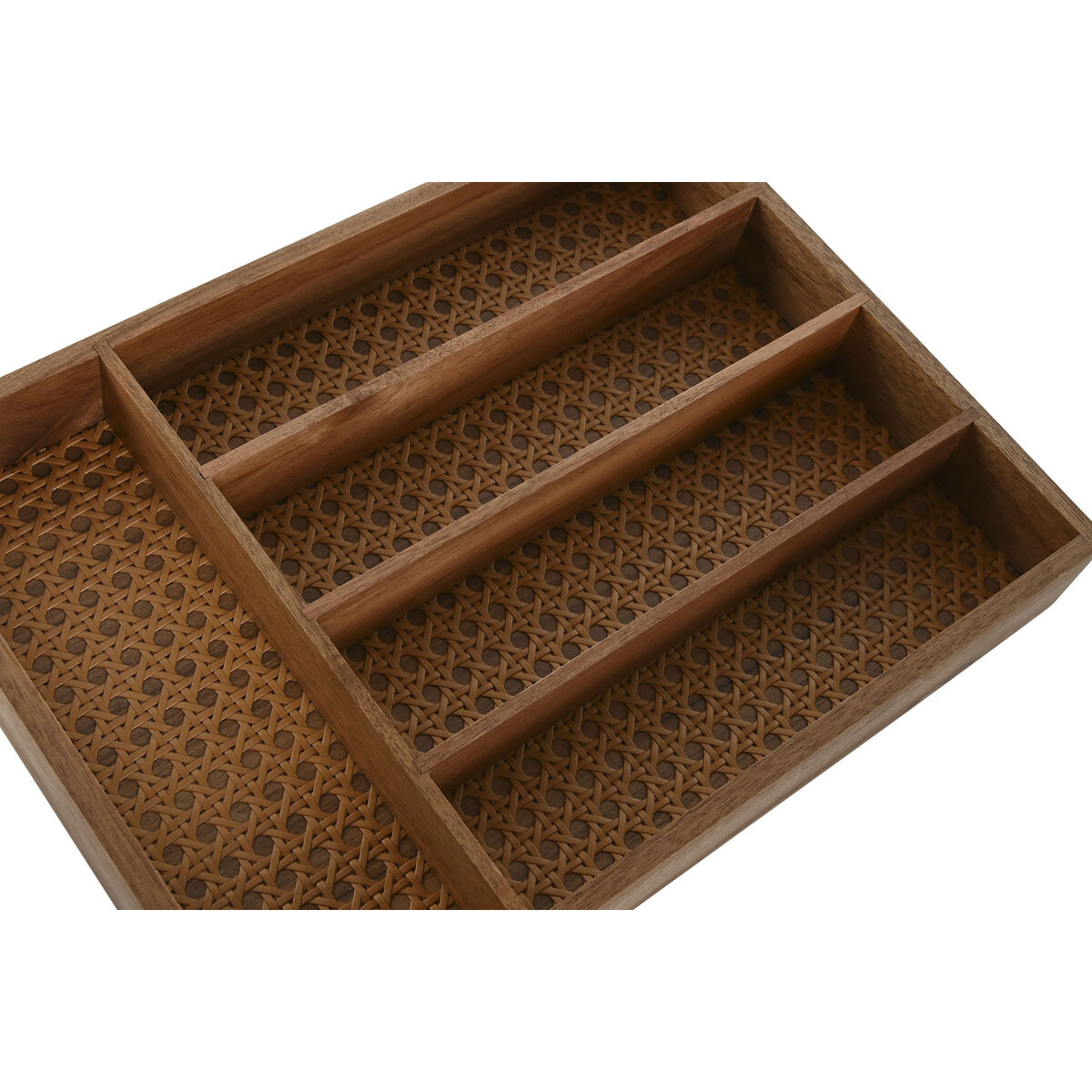 Vassoio Portaposate Home Esprit Naturale Acacia 34,5 X 25,5 X 5 cm - Image 3
