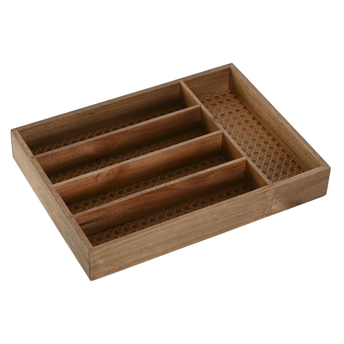 Vassoio Portaposate Home Esprit Naturale Acacia 34,5 X 25,5 X 5 cm - Image 5