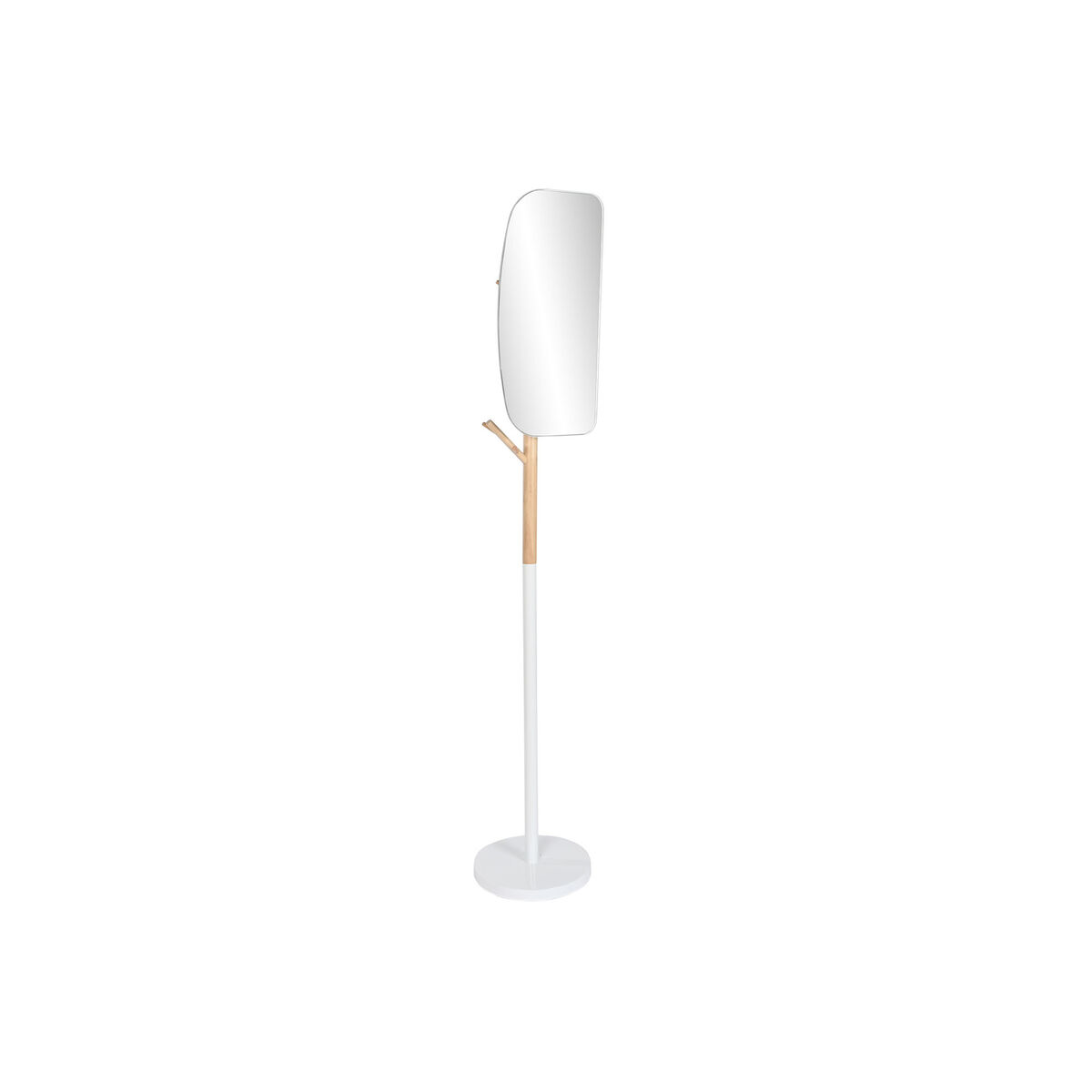 Attaccapanni Da Terra Home Esprit Bianco Naturale Legno Metallo Scandi 33 X 33 X 185 cm