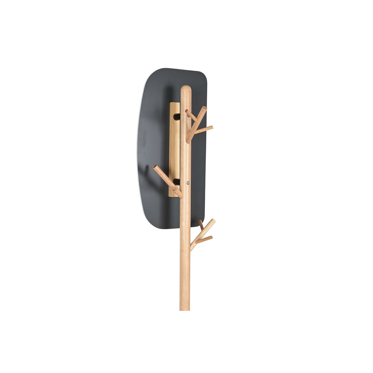 Attaccapanni Da Terra Home Esprit Nero Naturale Legno Metallo Scandi 33 X 33 X 185 cm - Image 3