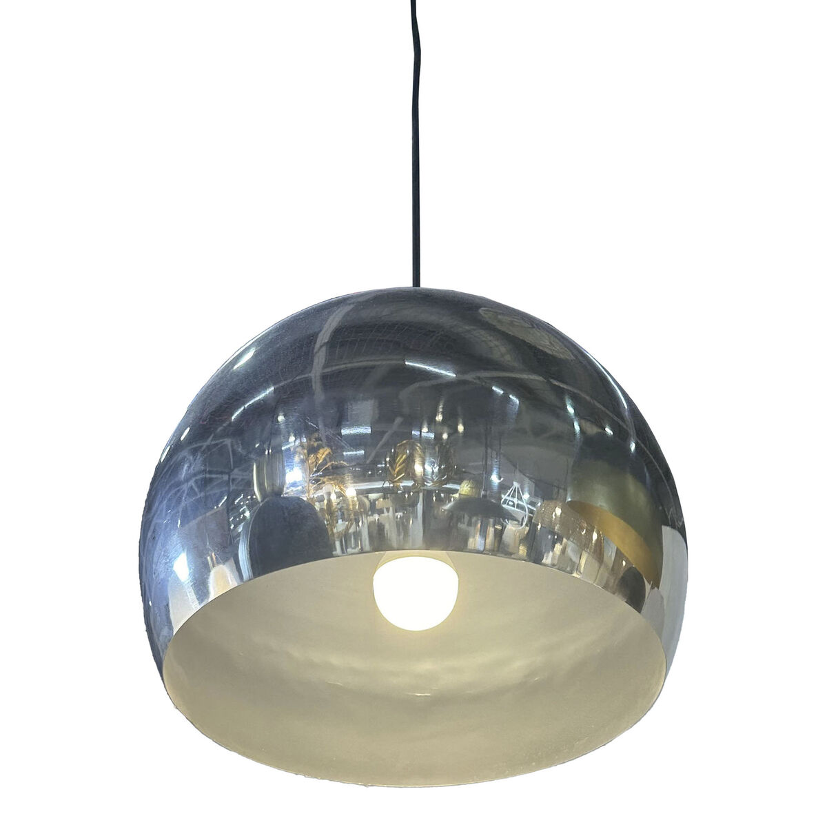 Lampadario Home Esprit Argentato Metallo 30 X 30 X 28 cm