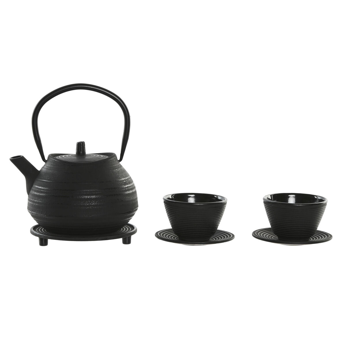 Teiera Home Esprit Nero Acciaio Inossidabile Ferro 800 ml