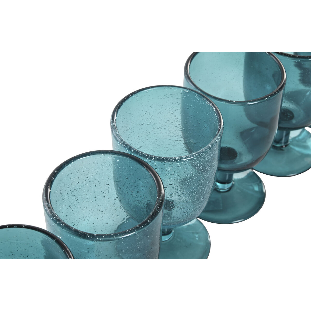 Set Di Bicchieri Home Esprit Turchese Cristallo 300 Ml (6 Unità) - Image 3