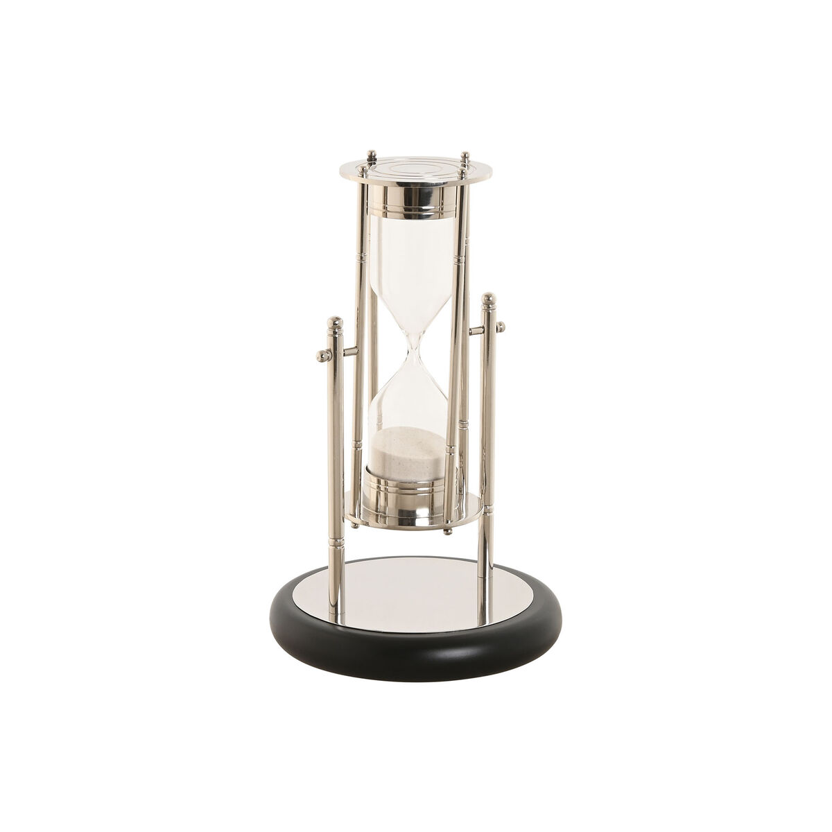 Statua Decorativa Home Esprit Nero Argentato Vintage 15 X 15 X 26 cm
