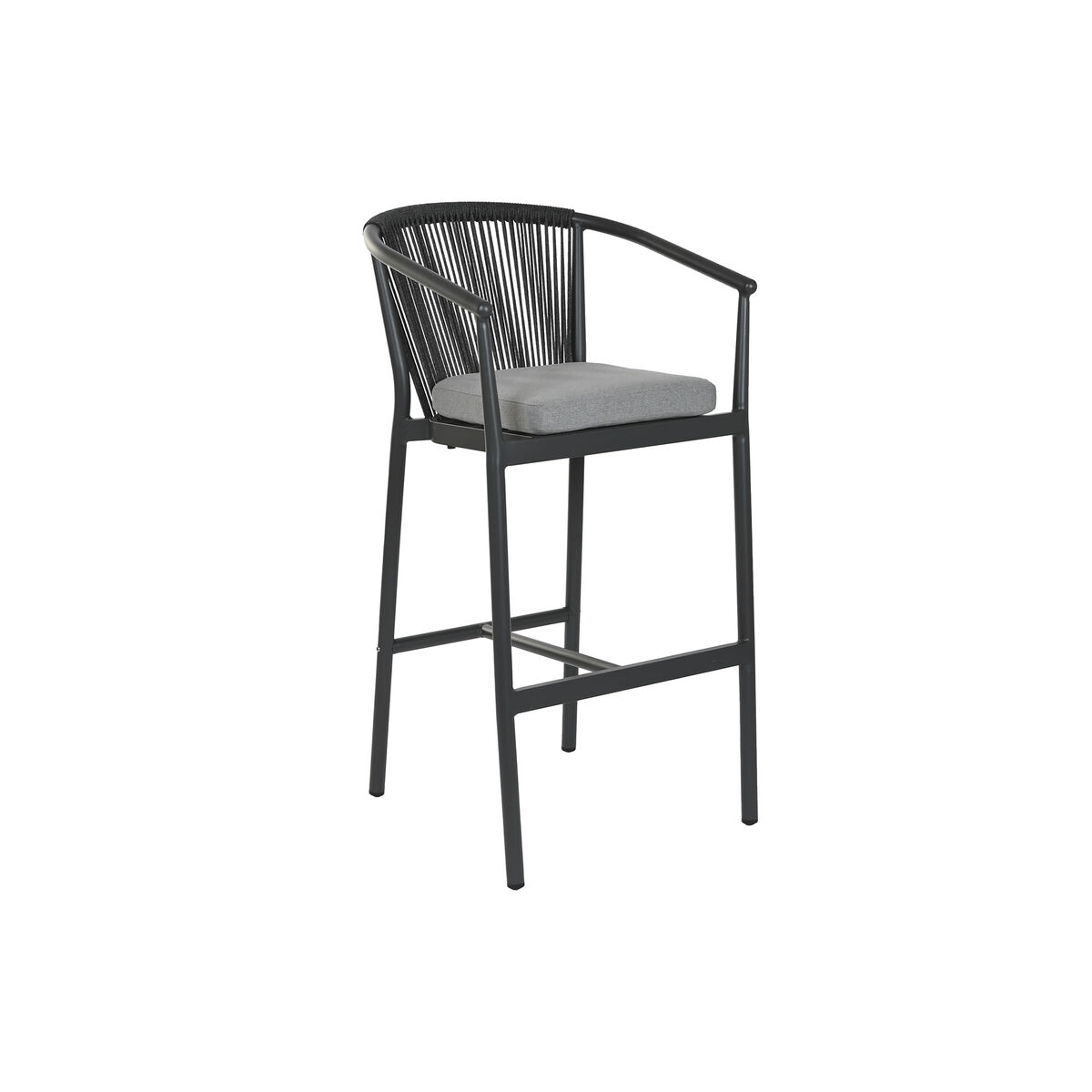 Sgabello Home Esprit Alluminio Rattan Sintetico 57 X 61 X 108 cm