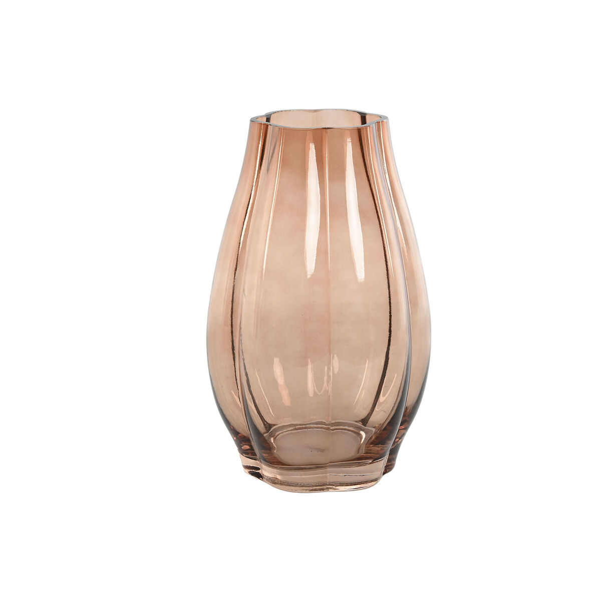 Vaso Home Esprit Ambra Cristallo Moderno 16 X 16 X 26 cm